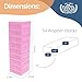 WE Games Wooden Block Stacking Party Game for Adults Tumble Tower Wedding Guest Book Alternative Tabletop Games Includes Storage Case 12 inches - Image 4