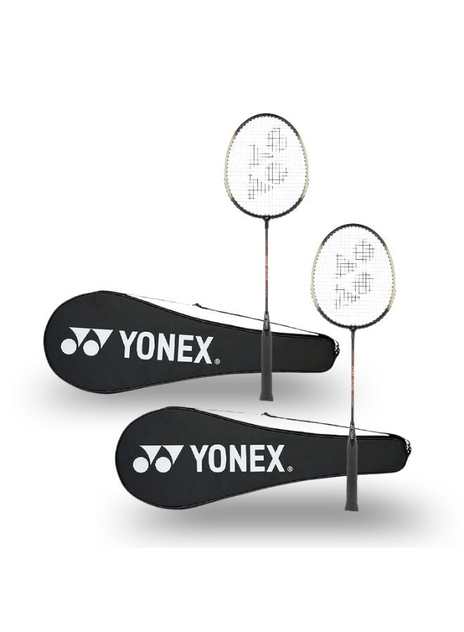 Yonex GR 202 -2-Player Badminton Set with 2 shuttle cock | Includes 2 Aluminum Rackets, 2 Carry Bag, Shuttle cock| Lightweight & Durable | Ideal for Beginners & Recreational Play - Image 2
