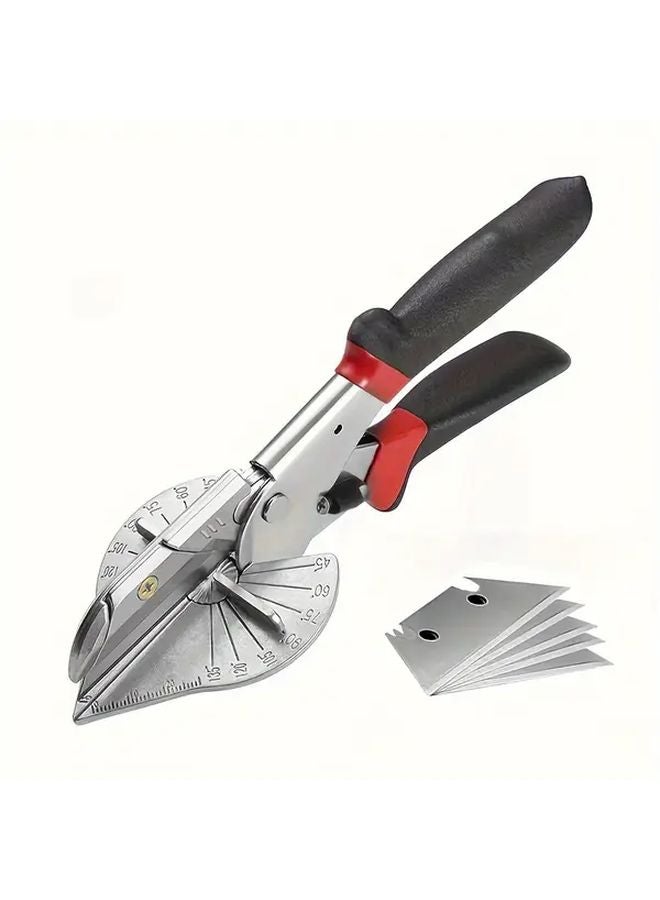 Multi Angle Bevel Cutter 45 135 Degree Adjustable Manual Tool With 10 Blades - Image 1
