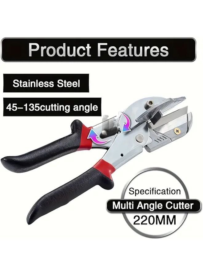 Multi Angle Bevel Cutter 45 135 Degree Adjustable Manual Tool With 10 Blades - Image 4
