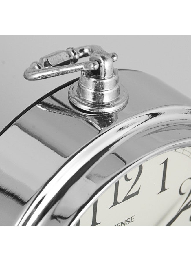 Hense Creative Alarm Clock Fashion Bedroom Clock Children Student Alarm Clock Personality Quartz Clock Ha75 Electroplated Arabic - Image 4