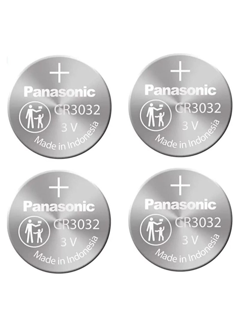 Panasonic 4-Pieces Panasonic CR3032 Lithium 3V Indonesia Batteries