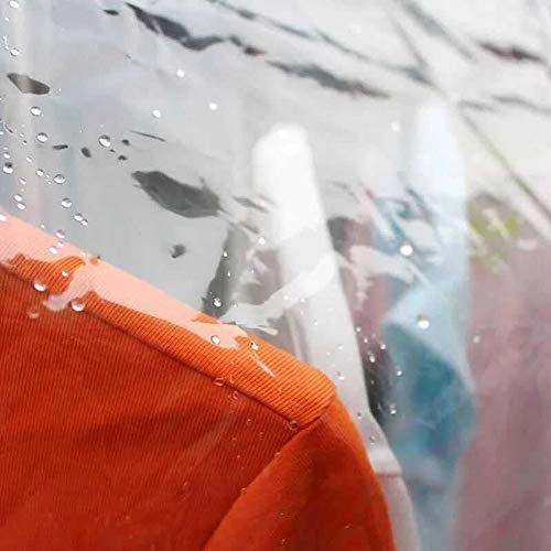 TzBBL Garment Rack Cover, Clothes Garment Rack Cover 5 Ft with Strong Zipper Protective Rail Cover 59" X 20" X 59" (150 X 50 X 150 cm)- Only Cover - Image 5