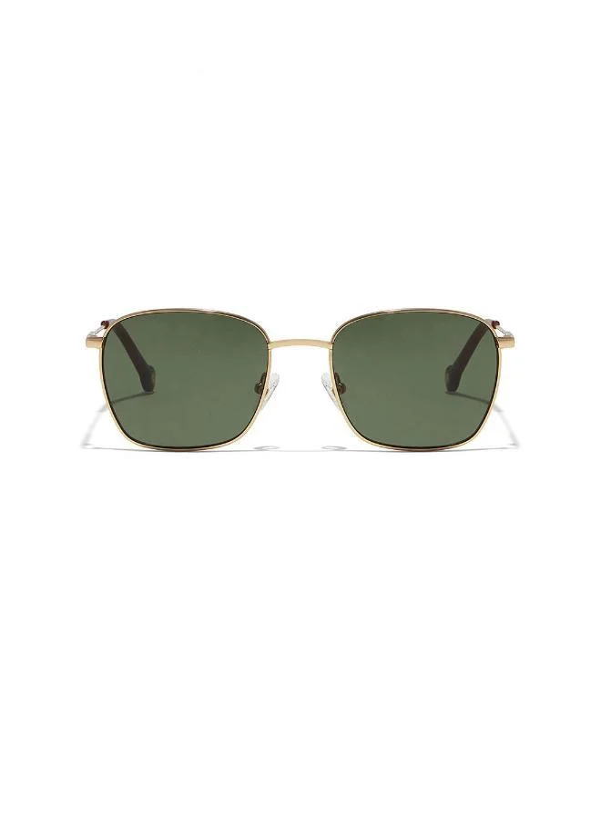 30Sundays Rust,Men Sunglasses, Square Sunglasses, UV Protection: UV400 (Gold,Green)