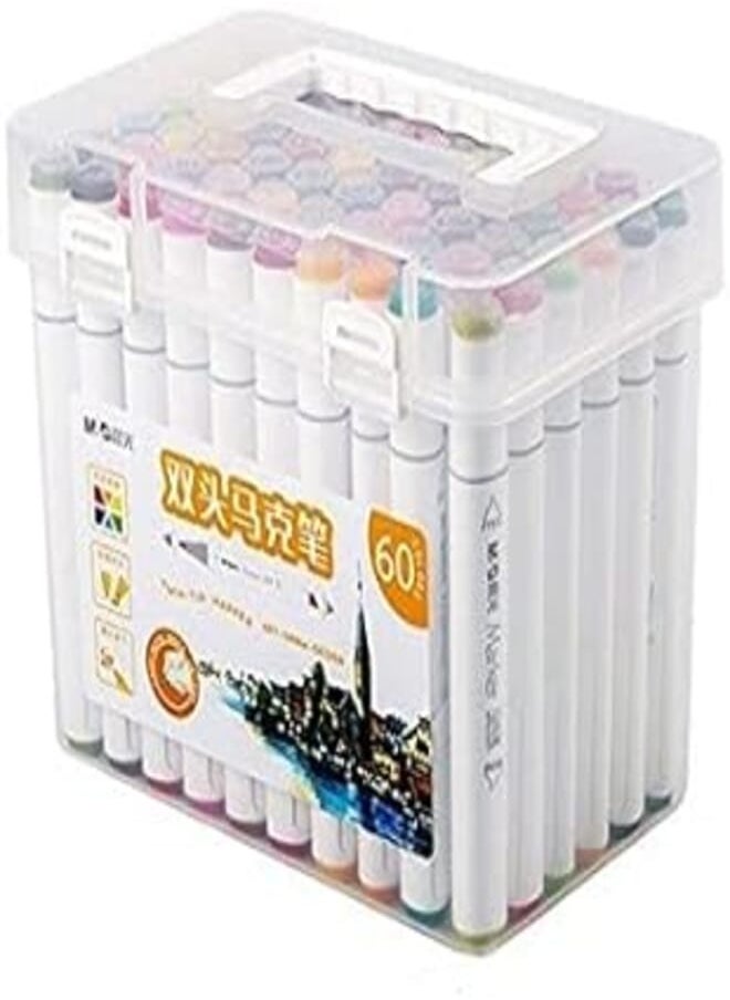 M&G - M&G Double-Headed Marker Hand Painting Design Set - 60Pcs - No:Apmv0904 - Image 1