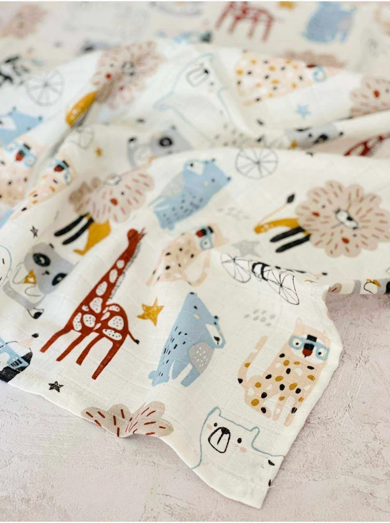جونييروس Multi-Purpose Muslin Cloth Cover Blanket 75X76
