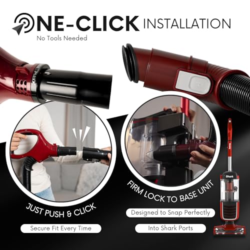 Selgo Upgraded ZU561 Replacement Hose Handle for Shark Vacuum Models ZU561 ZU562, ZU560 Blue, UV725 Gray, UV650 - Vacuum Hose for Shark Navigator Rotator Lift-Away Deluxe Upright Vacuum Cleaner - Image 3