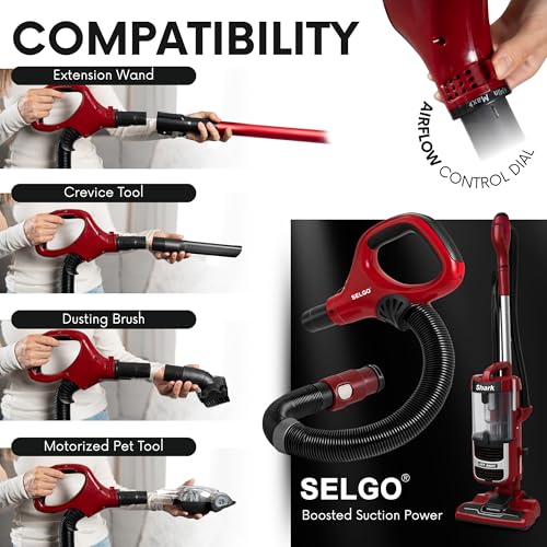 Selgo Upgraded ZU561 Replacement Hose Handle for Shark Vacuum Models ZU561 ZU562, ZU560 Blue, UV725 Gray, UV650 - Vacuum Hose for Shark Navigator Rotator Lift-Away Deluxe Upright Vacuum Cleaner - Image 5