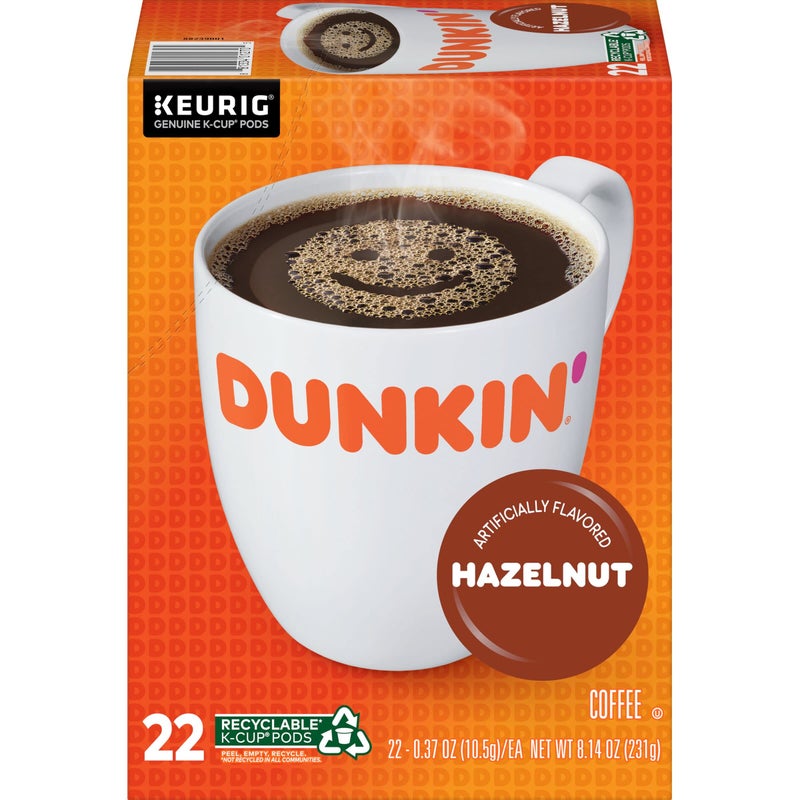 Dunkin' Hazelnut Flavored Coffee, 88 Keurig K-Cup Pods - Image 2