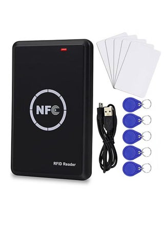 Smart Access Control Card Copier with 5 Writable Key Fobs Cards, RFID Reader Writer, 125KHz Card Duplicator, 13.56MHz Encrypted Card Decoder, NFC Tag Replicator, Contactless Smart ID Card - pzsku/Z0C4B26EF4718356E01DEZ/45/_/1723615961/d926e5ad-1d20-42ae-b435-e6ee57153fec
