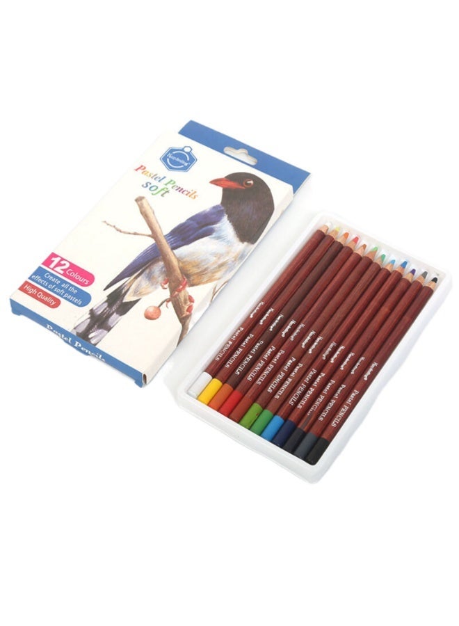 Keep Smiling Soft Pastel Pencils – 12 High-Quality Colours - Image 2