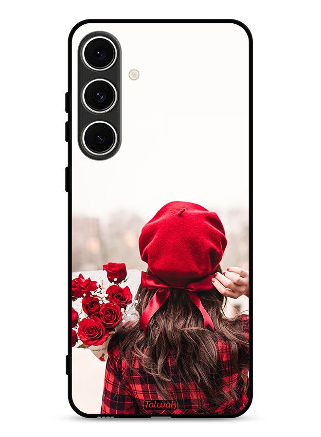 Tolwak Samsung Galaxy A36 5G Protective Case Cover Holding Flowers - Image 1