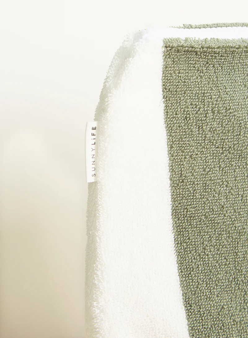 ساني لايف Terry Beach Pouch The Vacay Olive Stripe
