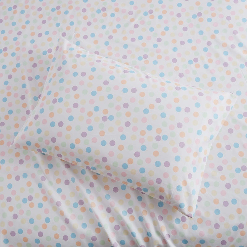 Kute Kids Kute Kids Super Soft Sheet Set - Made with Special Designs and Characters  Includes Pillowcase(s); Available in Twin  Full & Queen Size (Toddler  Fun Dot Drops)  - Image 3