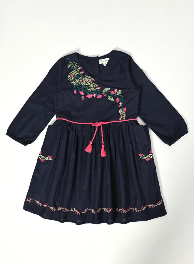 BELLA MODA Floral Embroidered Dress - Image 2