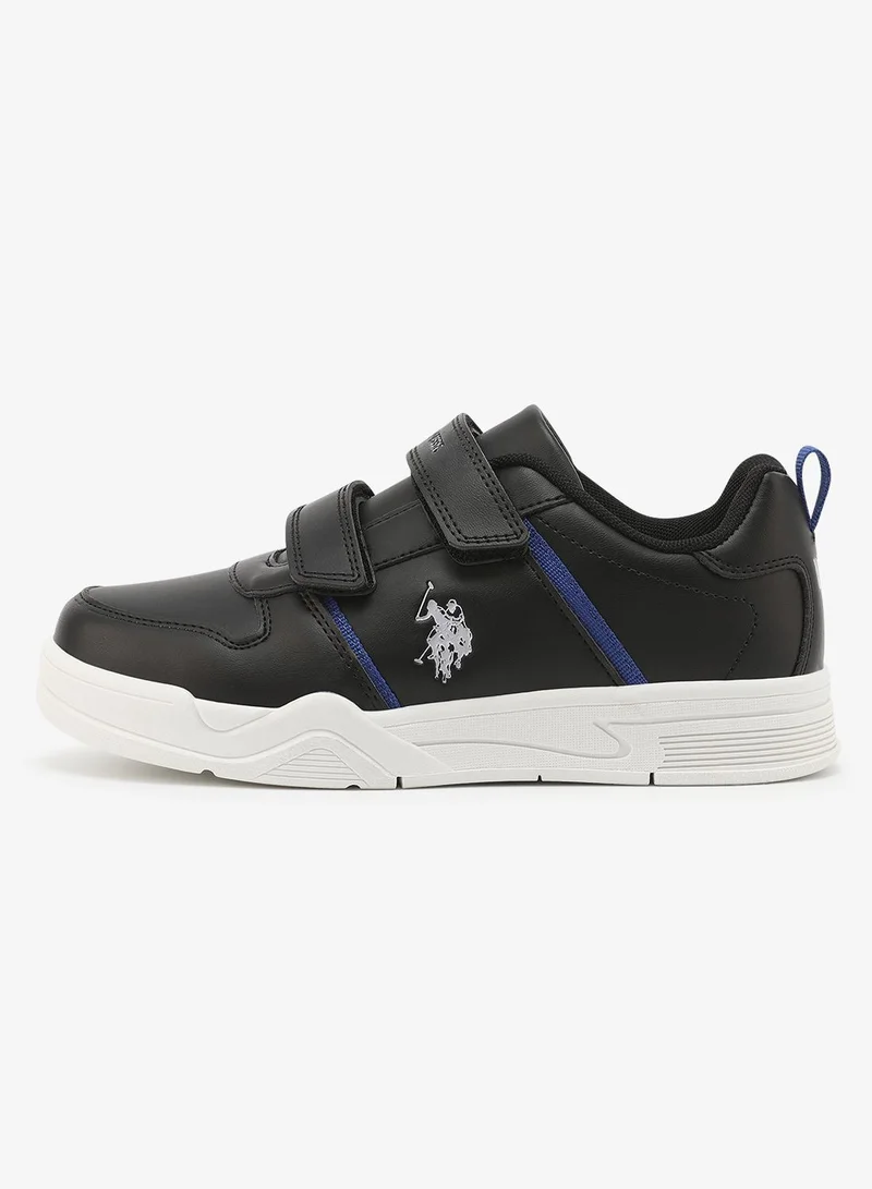 يو اس بولو اسن U.S. Polo Assn. Kena Boy's Comfortable Stylish Casual Everyday Low Top Sneaker - Black
