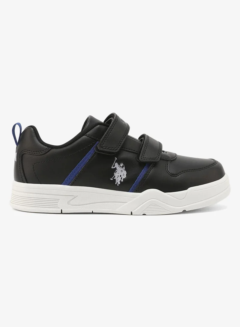 U.S. Polo Assn. U.S. Polo Assn. Kena Boy's Comfortable Stylish Casual Everyday Low Top Sneaker - Black