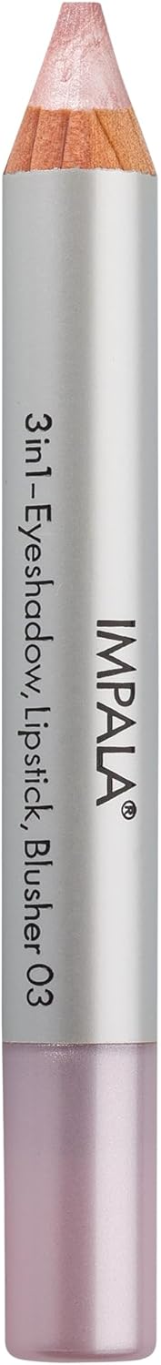 IMPALA 3in1 Jumbo Pencil Color 03 Light Pink Eyeshadow Lipstick and Blush Perfect Blending Soft and LongLasting Texture Intense Colors Easy to Apply