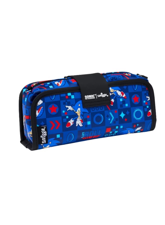 Smiggle pencil case from Australia, large capacity pencil case with Sonic cartoon design. - Image 3