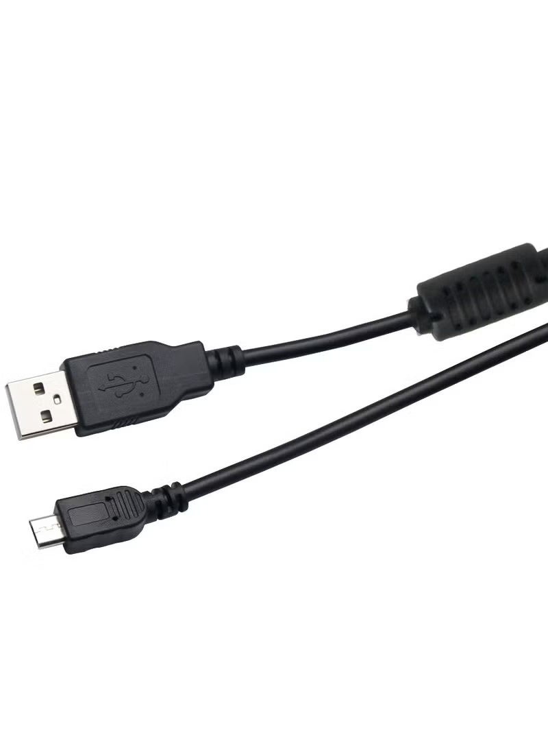 كابل USB إلى Micro USB بطول 2 متر (6.6 قدم) للشحن السريع ومزامنة البيانات، متوافق مع وحدات تحكم PS4 DualShock 4 وXbox One ووحدات التحكم اللاسلكية، بالإضافة إلى الهواتف الذكية التي تعمل بنظام Android والأجهزة اللوحية وبنوك الطاقة (اللون: أسود). - Image 3