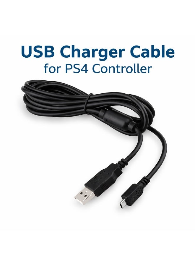 USB Charger Cable for PS4 Controller, 1.8m Extra Long Fast Charging Cable for Sony Playstation 4 PS4 Slim/Pro Controller/Xbox One S/X Controller, Android - Image 1