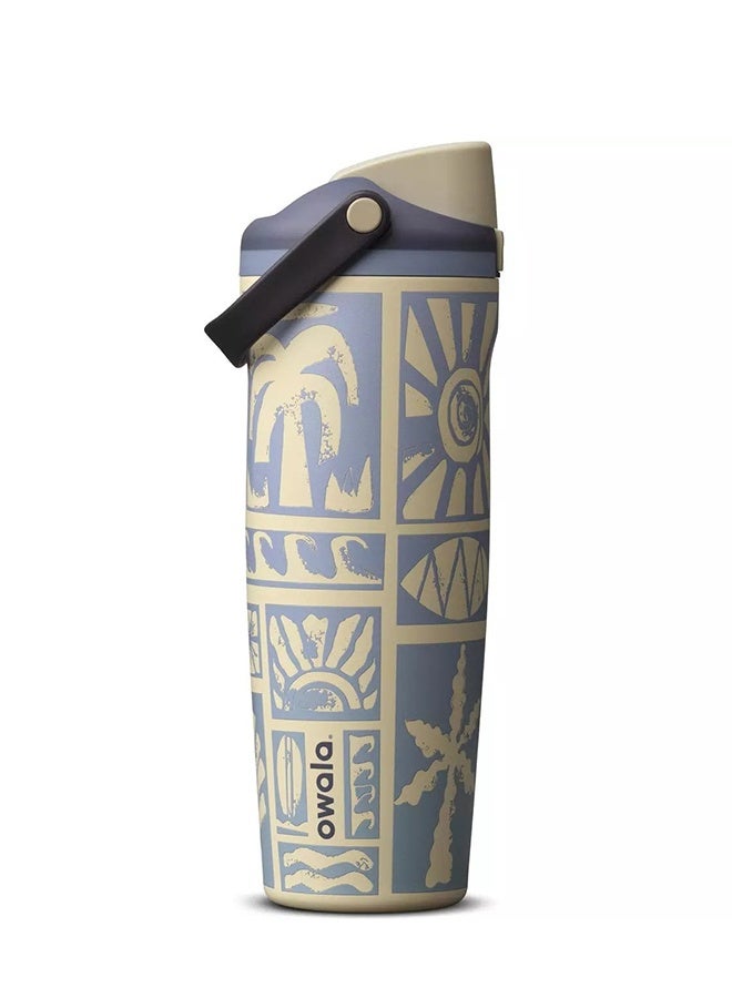 Owala 30oz FreeSip Sway Insulated Stainless Steel Water Bottle with Two-Way Spout, Built-In Straw and Bucket Handle, Made for Travel, School, and Sports,  BPA Free, Leak Proof - Image 1