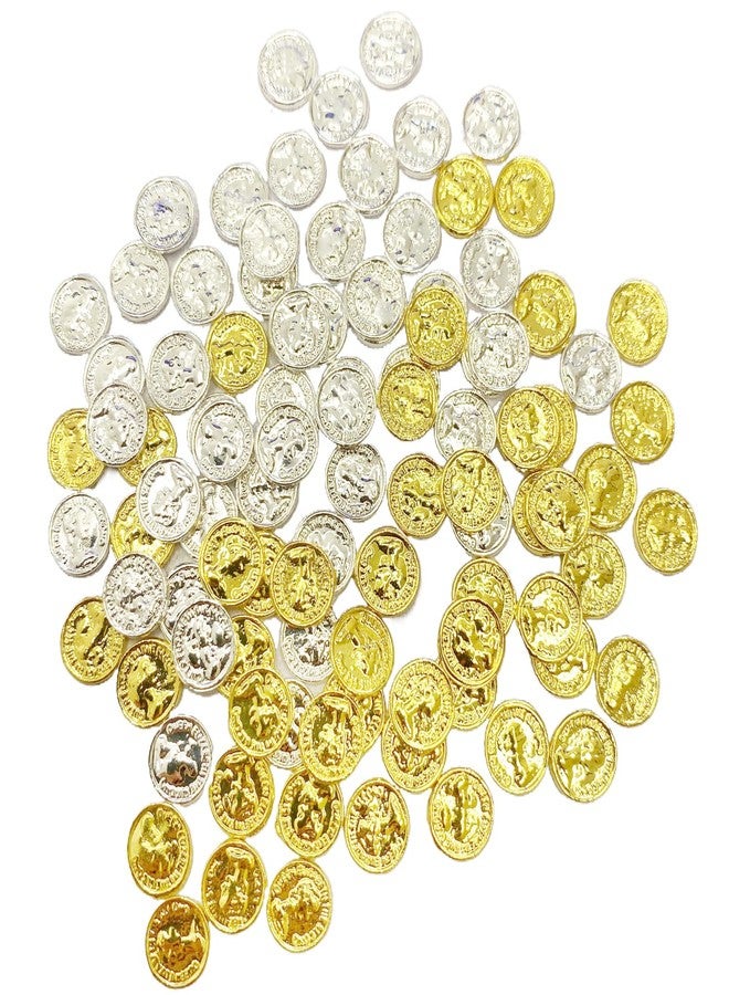 HETRUUOP 100 Pieces Miniature Coins for Crafts Dollhouse Tiny Fake Gold Coin for Dollhouse Fairy Garden Micro Landscaping (Coins) - Image 3