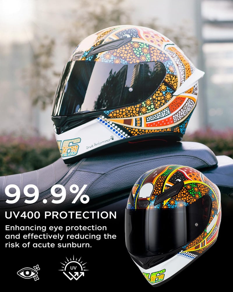 Soman K1 Helmet Visor Replacements, K1S Tinted Helmet Visor Compatible with K1 K1S K3SV K5 K5S UV Protection (Deep Smoke) - Image 4