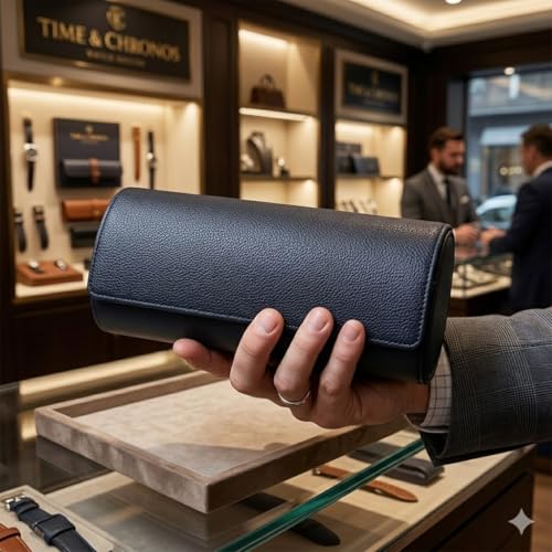 essart Travel Watch Roll Case 4 Slots – Portable Luxury Watch Organizer & Storage Box for Men & Women - Image 5