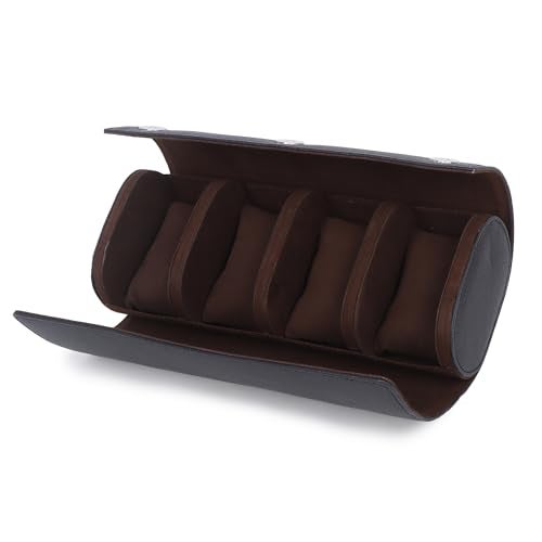 essart Travel Watch Roll Case 4 Slots – Portable Luxury Watch Organizer & Storage Box for Men & Women - Image 1