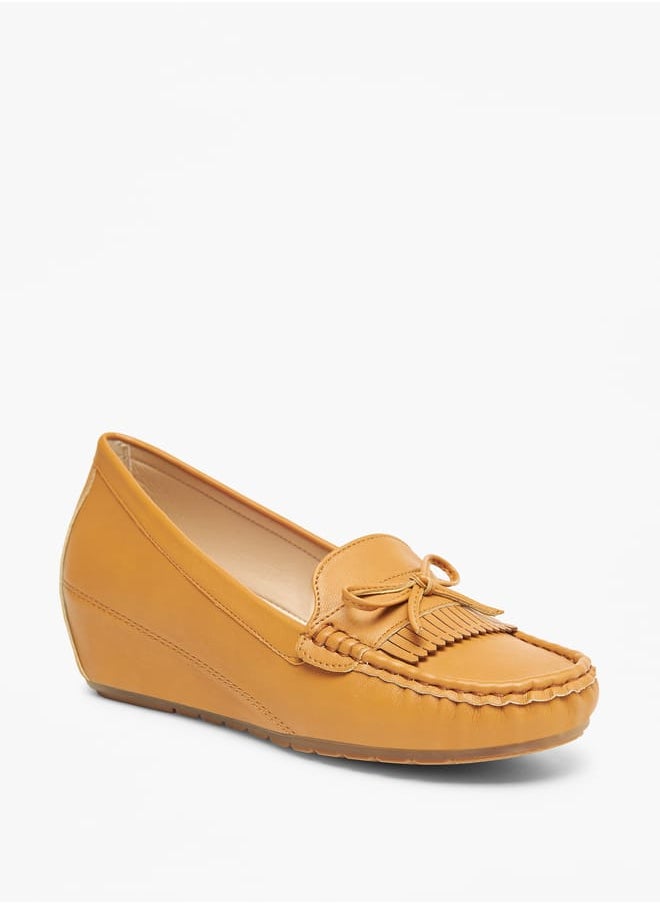 Le Confort Womens Solid Loafers With Wedge Heels  - Image 1