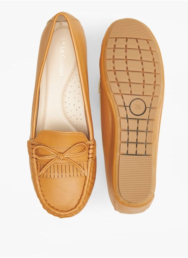 Le Confort Womens Solid Loafers With Wedge Heels  - Image 5