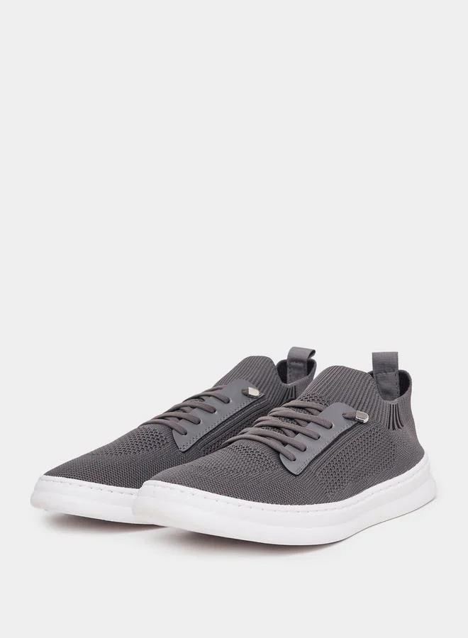 Styli Elastic Lace Pull On Sneakers with Pull Tab
