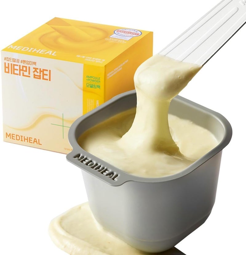 Mediheal Derma Modeling Pack (Vitamin) - Radiance Care For Smooth Skin - Easy DIY Home Spa Kits, Hydrating Icy Jelly Mask For Skin Refreshment - Image 1