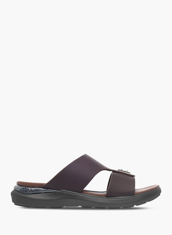 Le Confort Mens Metal Accent Slip-On Sandals  - Image 1
