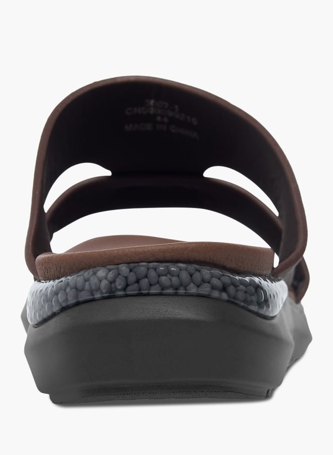 Le Confort Mens Metal Accent Slip-On Sandals  - Image 4