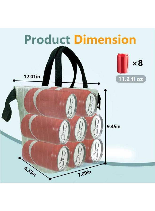 eutopic Lunch Bag, 5-7L Ultra-Light Portable Drawstring Insulated Lunch Tote with Multiple Pockets for Women & Men, Compact Cooler Bag for Work, Office, Hiking & Daily Use - Image 2
