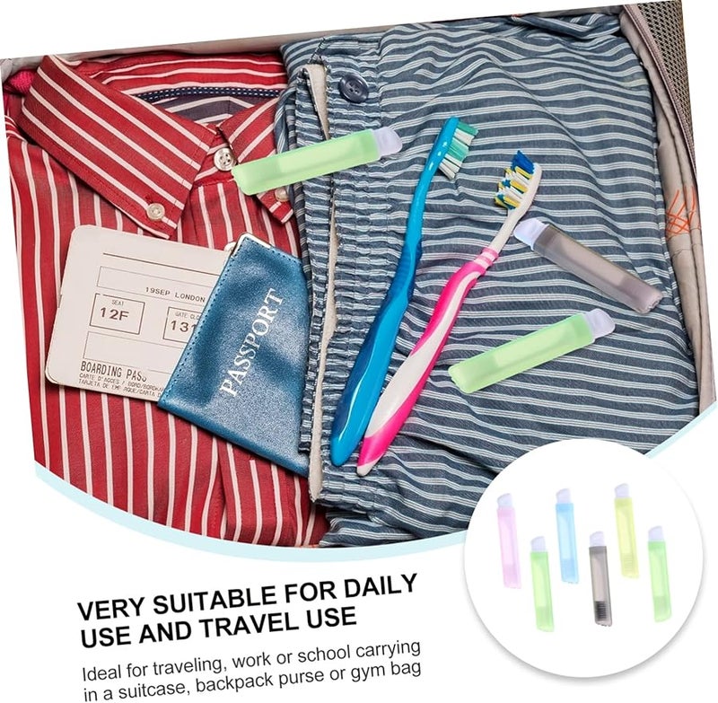 NOLITOY 18 قطعة فرشاة أسنان قابلة للطي للسفر ذات شعيرات ناعمة متعددة الألوان للتخييم ورحلات العمل - Image 3