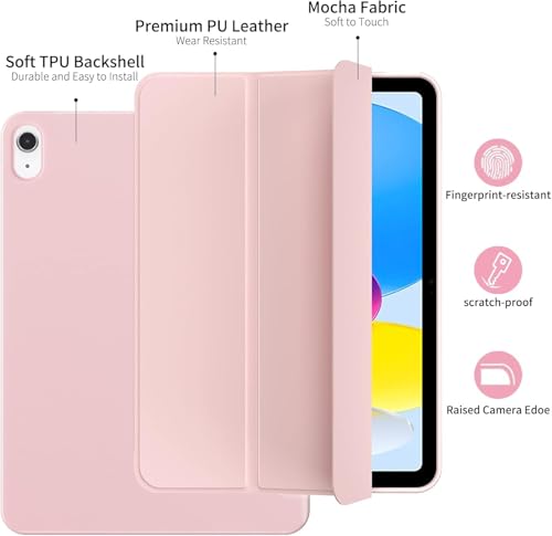 Boxome Tablet Case Cover for Apple iPad Air 11 inch (M3, M2) [Auto Sleep/Wake Cover] [Trifold Stand] - Pink - Image 5