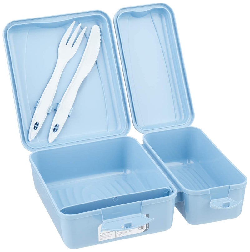 Titiz Lunch Box Set, 2 Pieces - Blue - Image 2
