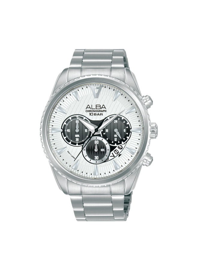 ألبا ساعة يد من  الفولاذ المقاوم للصدأ كرونوغراف AT3J17X1