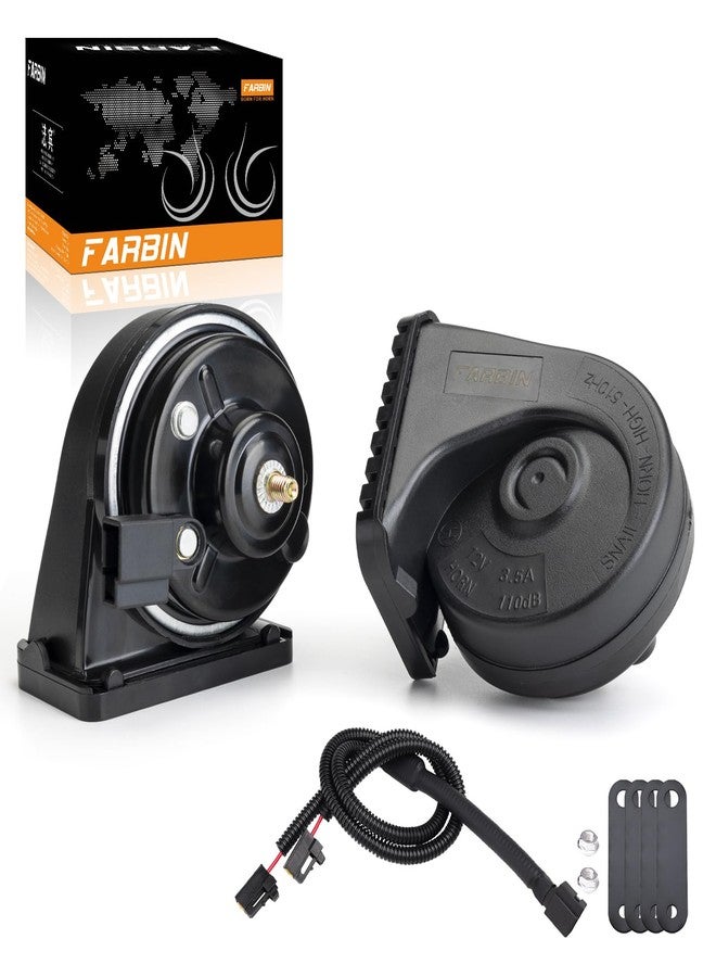 FARBIN Car Horn Compatible with Toyota/Lexus/Subaru 12V Waterproof Auto Horn Loud with 1 to 2 horn plug for Toyota (Toyota horn with 1 to 2 Converter Wiring) - Image 1