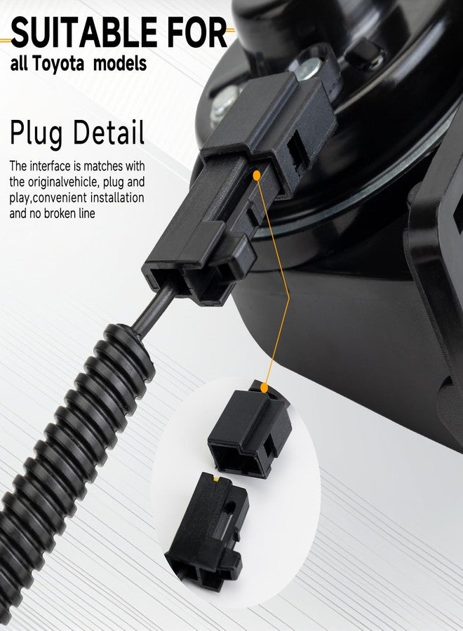 FARBIN Car Horn Compatible with Toyota/Lexus/Subaru 12V Waterproof Auto Horn Loud with 1 to 2 horn plug for Toyota (Toyota horn with 1 to 2 Converter Wiring) - Image 3