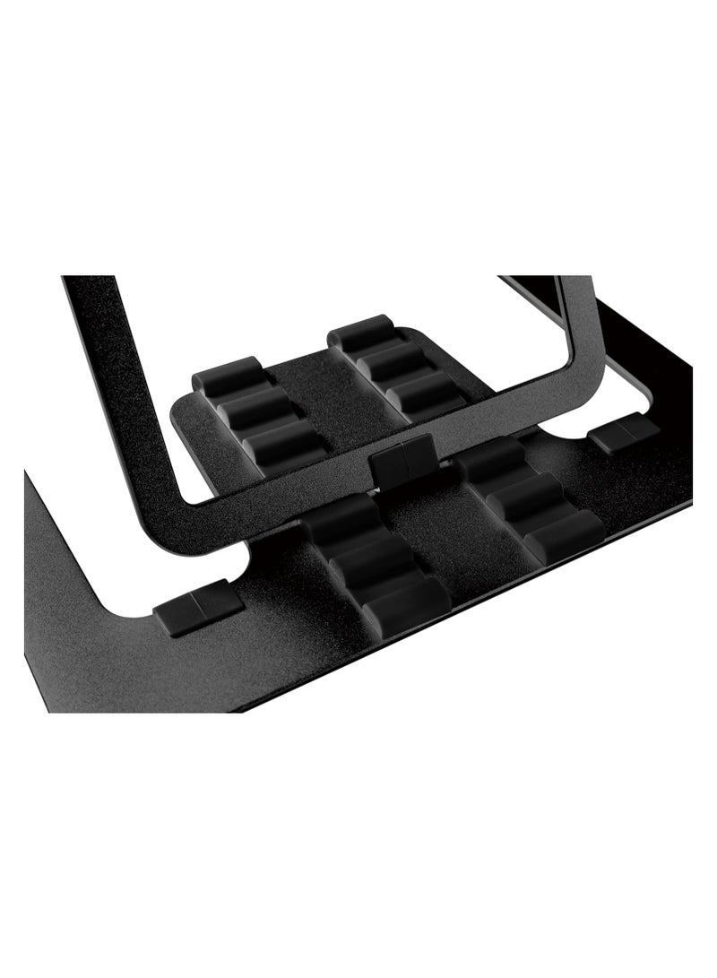 NAVODESK NAVO Portable Laptop Riser 6 Level Height Adjustable Ergonomic Laptop Stand for Home Office Universally Compatible Medium BLACK - Image 4