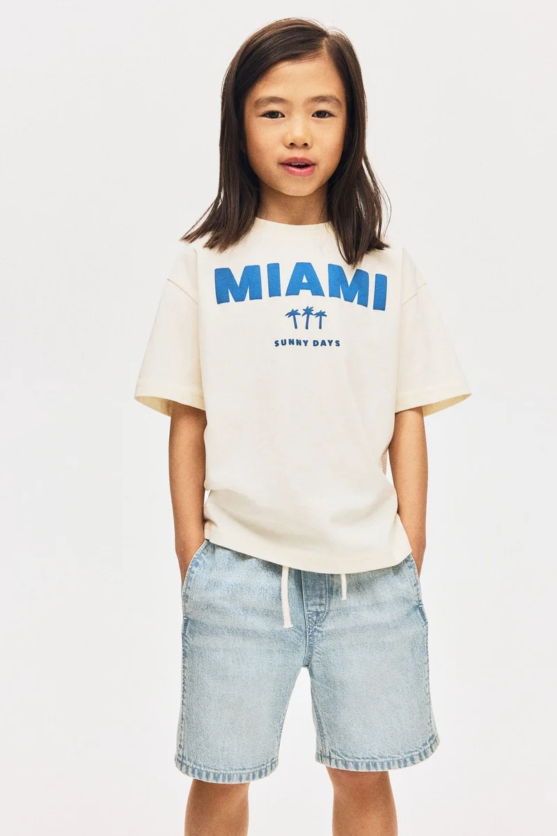 H&M Cotton denim shorts