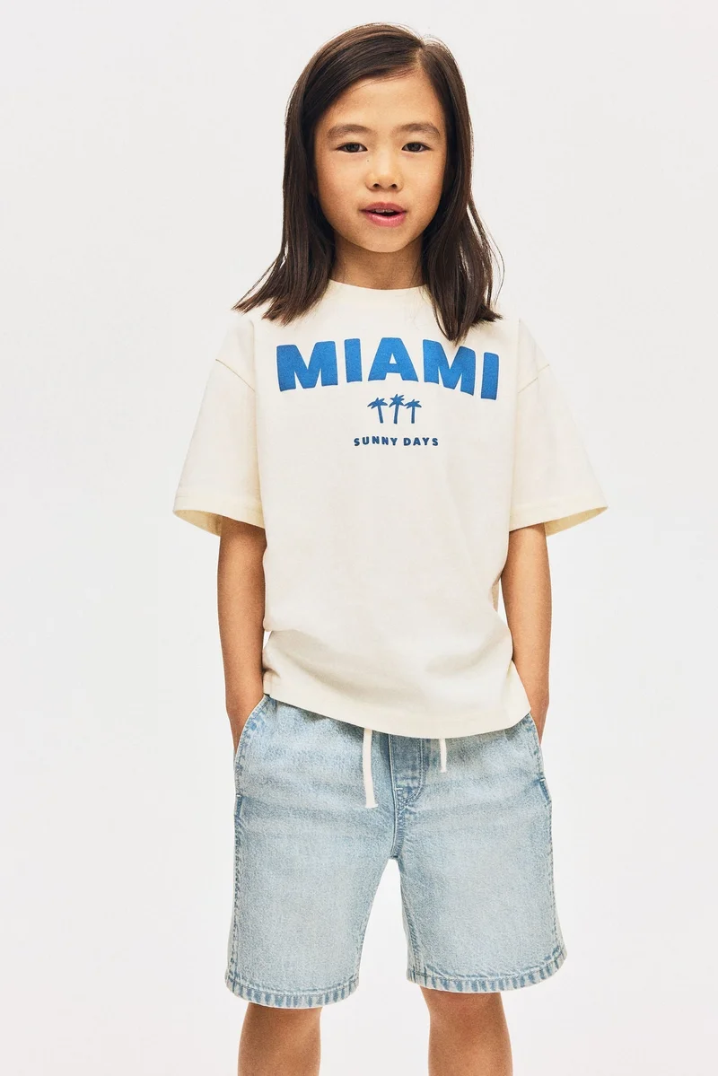 اتش اند ام شورت جينز قطن