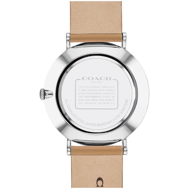 COACH Charles Black Dial Brown Leather Strap Watch for Men - 14602155 - Image 5