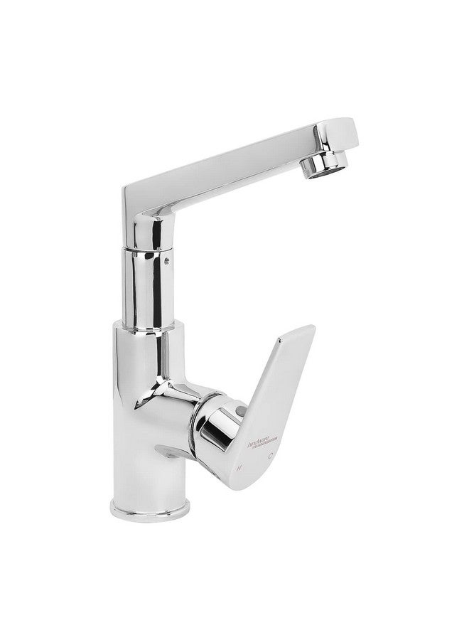 هيندوير خلاط حوض ساخن وبارد من مجموعة Hindware Italian Collection F360028CP Element مع محور (مثبت على السطح)، نحاس مع لمسة نهائية من الكروم - Image 2