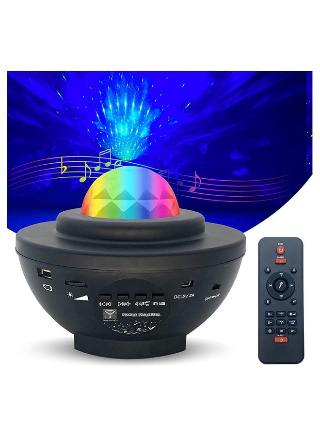SKY-TOUCH Galaxy Star Projector 3 in 1 Night Light, 10 Color Bluetooth Night Lamp with Timer Remote and Chargeable, Bedroom Living Room Decor Kids Night Light  - Image 1