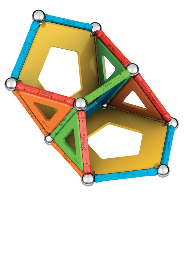 GEOMAG - Geomag Supercolor Magnetic Constructions For Kids, Magnetic Toy, Green Collection 100% Recycled Plastic, 52 Pieces - Image 1